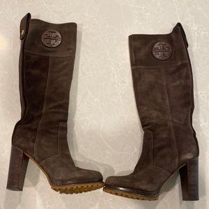 Tory Burch suede boots- size 8.5